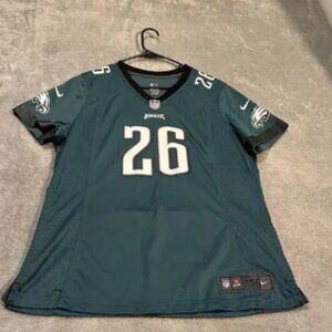 Philadelphia Eagles Jersey Womens XL Green Nike On Field Miles Sanders NFL